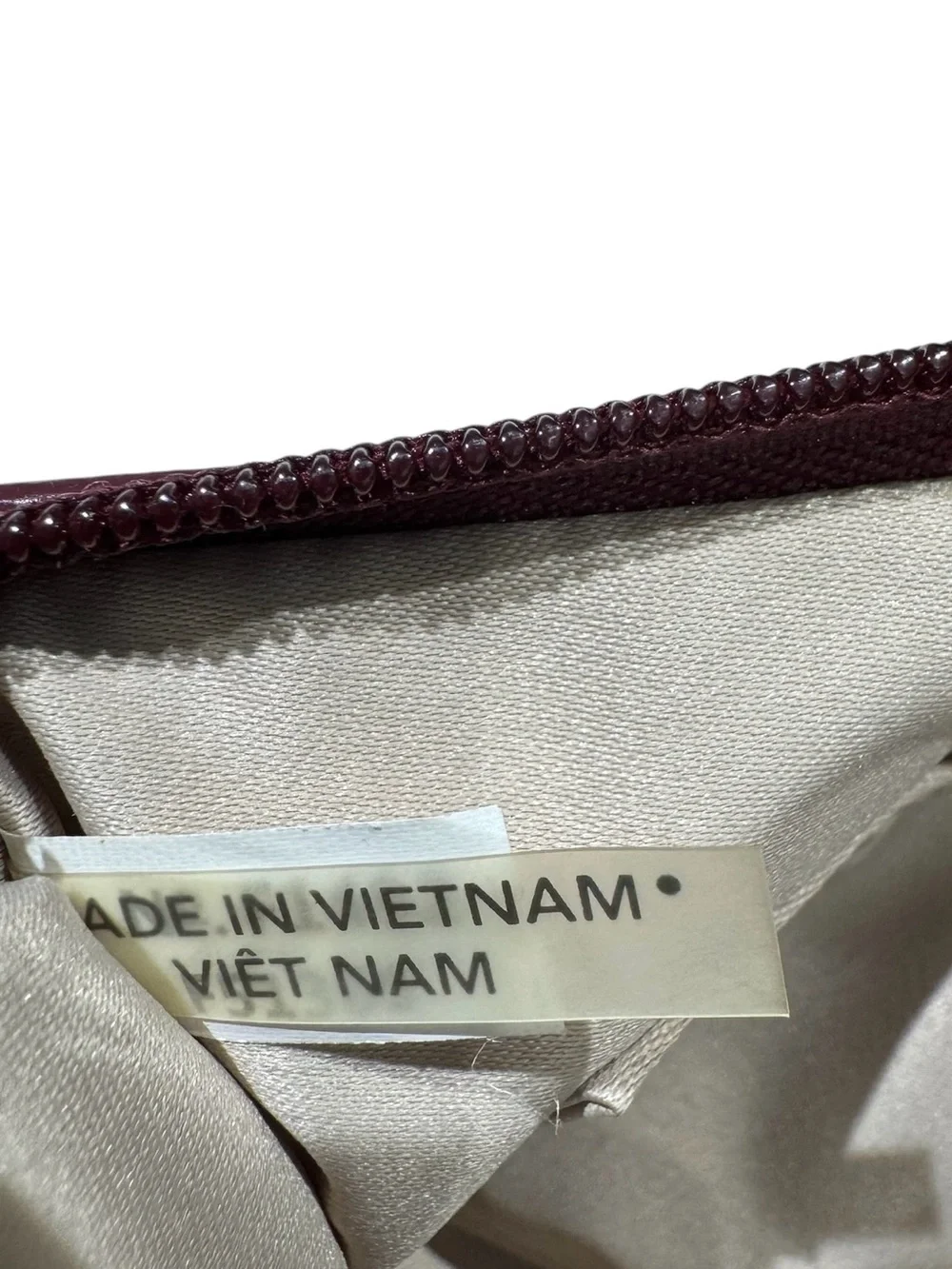 Coach Signature Canvas Clutch Wristlet Maroon Center Stripe - 7.5